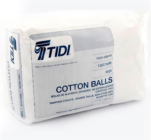 Cotton Ball Large Cotton NonSterile (1M/BX 2BX/CS) by TIDI Products, LLC  ID 969152